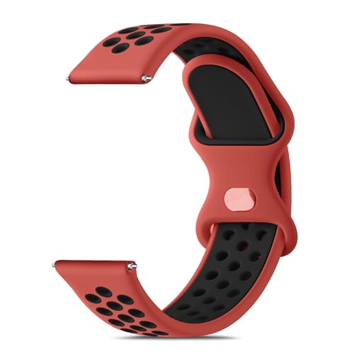 Vancle Uhrenarmband 22mm Herren Damen, Neues Wasserdichtes Silikon Armband 22mm Smartwatch Zubehör Zweifarbiges Atmungsaktives Armbänder für Herren Damen Vancle Uhrenarmband 22mm Herren Damen, Neues Wasserdichtes Silikon Armband 22mm Smartwatch Zubehör Zweifarbiges Atmungsaktives Armbänder für Herren Damen von Vancle