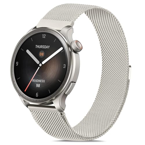 Vancle für Amazfit Balance Armband Herren Damne, Metall Ersatzarmband Quick Release Armbänder für Amazfit Balance 46mm/GTR 3 Pro/GTR 4/GTR 2e/GTR 47mm Uhrenarmband Smartwatch Zubehör von Vancle