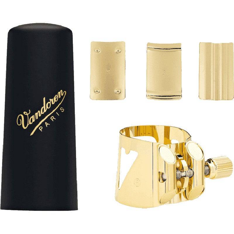 Vandoren LC090P Optimum V-16 Golden Ebonite Ligature for Baritone Saxophone von Vandoren