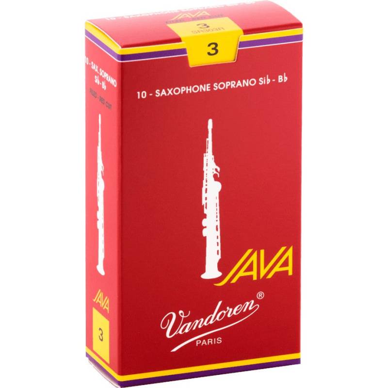Vandoren SR303R Java 3 Soprano Saxophone Reeds (Pack of 10) von Vandoren