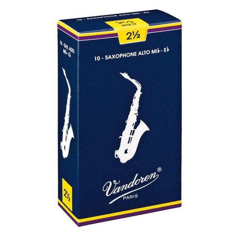 Vandoren Traditional Rohrblättchen f. Altsaxophon, 2.5, 10 Stk. von Vandoren