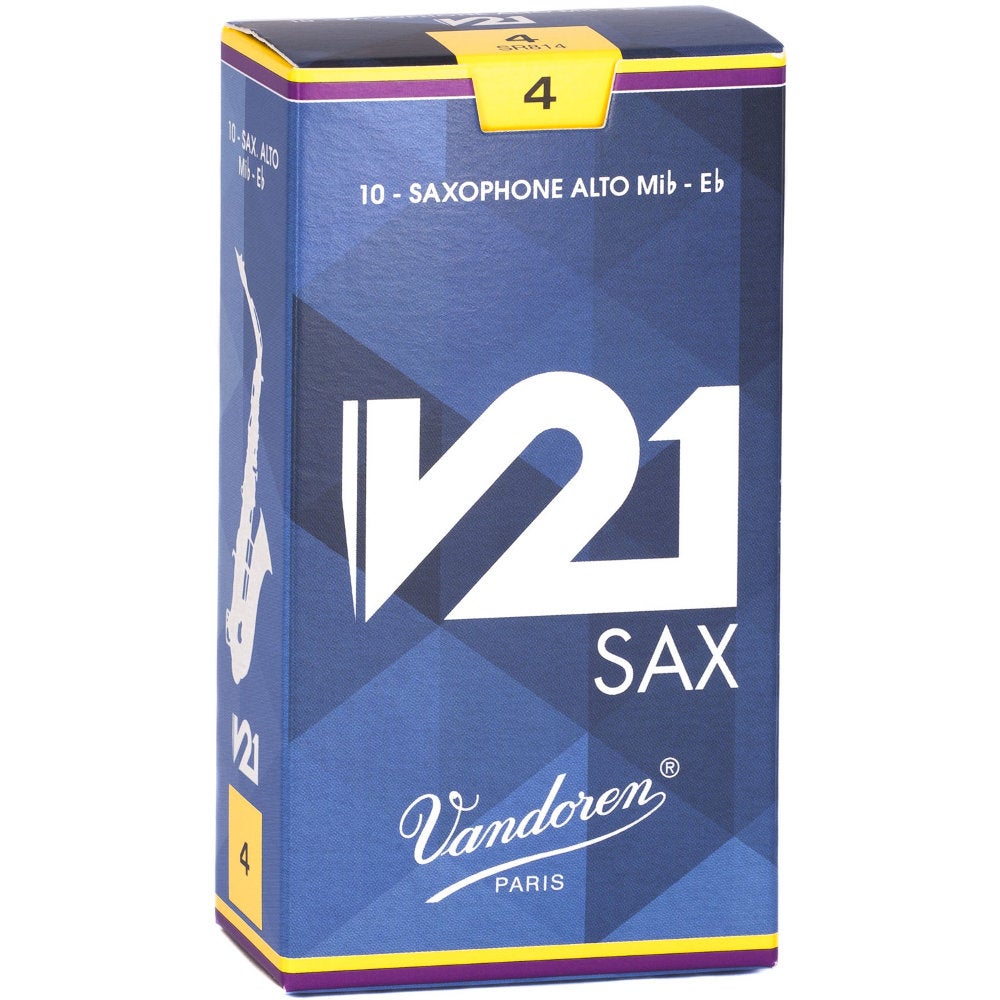 Vandoren V21 Blätter für Altsaxophon 4, 10er Pack Vandoren V21 Blätter für Altsaxophon 4, 10er Pack von Vandoren