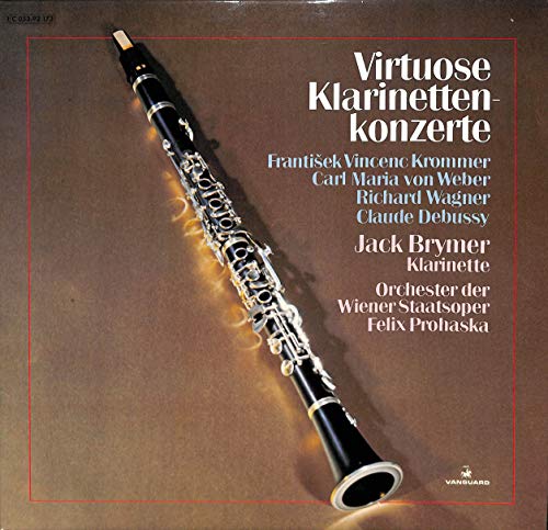 Frantisek Vincenc Krommer / Carl Maria von Weber / Richard Wagner / Claude Debussy: Virtuose Klarinettenkonzerte - 1C 053-92173 - Vinyl LP von Vanguard