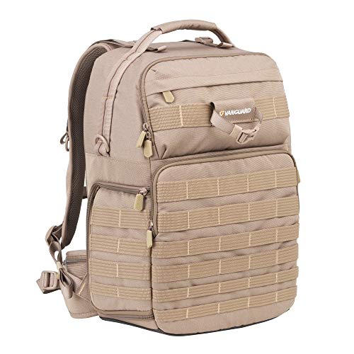 VANGUARD VEO Range T48 Rucksack für Pro DSLR/spiegellose Kameras, taktischer Stil, Schwarz, Beige, VEO Range T48 BG von Vanguard