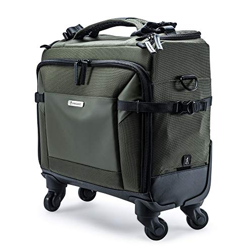 VANGUARD VEO Select 42T Rollkoffer/Trolley-Tasche für Pro DSLR/spiegellose Kameras, Grün von Vanguard
