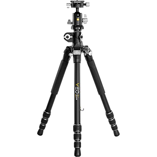 Vanguard VEO3T+ 264AB - Dreibein-Reisestativ, Makrostativ & Monopod aus Aluminium - Multi-Mount fähig - inkl Ball Head/Kugelkopf, Multi Mount Adapter, Spikes & Stativtasche von Vanguard