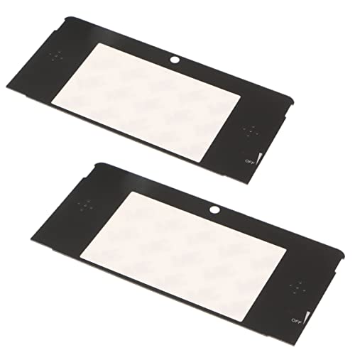 2 x Ersatz-3DS-Display-Glas-Frontplatte, LCD-Bildschirm-Objektivabdeckung für Nintend 3DS-Bildschirm-Zubehör, Reparaturteile von Vanjunn