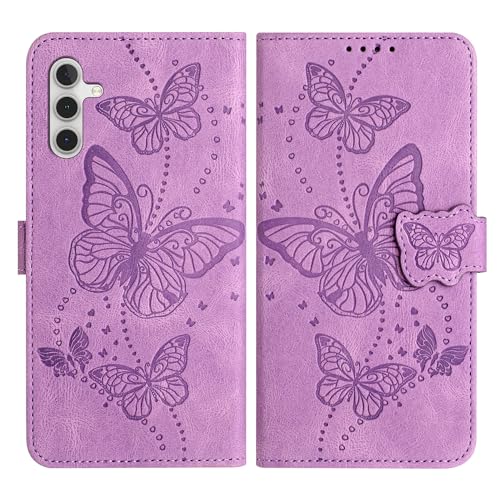 Vankii Kompatibel mit Samsung Galaxy A15 5G Hülle, Handyhülle für Samsung A15 5G Hülle Wallet Leder Kartenfach Standfunktion Schutzhülle für Galaxy A15 5G Hülle Flip Case Cover Klapphülle (Lila) von Vankii