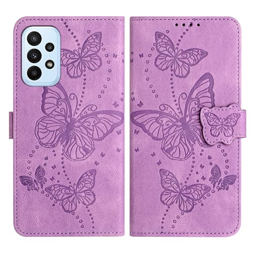 Vankii Kompatibel mit Samsung Galaxy A32 4G Hülle, Handyhülle für Samsung A32 4G Hülle Wallet Leder Kartenfach Standfunktion Schutzhülle für Galaxy A32 4G Hülle Flip Case Cover Klapphülle (Lila) von Vankii