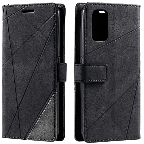 Vankii Kompatibel mit Samsung Galaxy A33 5G Hülle, Flip Wallet Handyhülle PU Leder Brieftasche Tasche Case Schutzhülle [Kartenschlitzen] [Magnetverschluss] [Standfunktion] (Schwarz) von Vankii