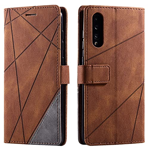 Vankii Kompatibel mit Samsung Galaxy A70 / A70S Hülle, Flip Wallet Handyhülle PU Leder Brieftasche Tasche Case Stoßfeste Schutzhülle [Kartenschlitzen] [Magnetverschluss] [Standfunktion] (Braun) von Vankii