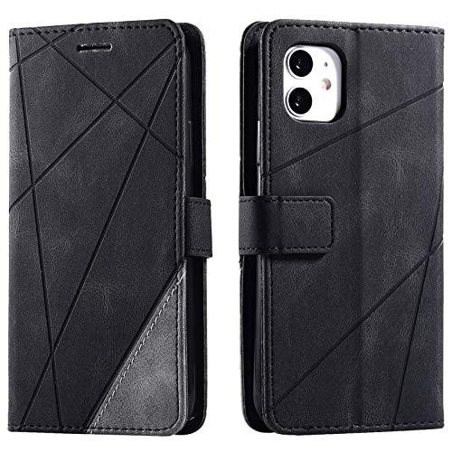 Vankii Kompatibel mit iPhone 11 Hülle (6,1 Zoll), Flip Wallet Handyhülle PU Leder Brieftasche Tasche Case Stoßfeste Schutzhülle [Kartenschlitzen] [Magnetverschluss] [Standfunktion] (Schwarz) von Vankii