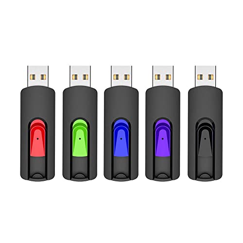 USB Stick 64GB 3.0 5 Stück, Vansuny 5er Pack, Speicherstick Datenspeicher-Backup für PC/Mac/Desktop/Laptop/Spielekonsolen(,5er Pack) von Vansuny