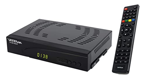 Vantage VT-93 DVB-T2 Receiver für Italien (Italienische Menüführung, Sender in HD, PVR Ready, Digital, Full-HD 1080p, HDMI, Mediaplayer, S/PDIF, USB 2.0, LAN, 12V tauglich), schwarz von Vantage