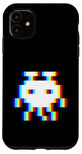 EDM Music Trippy 80er Pixel Alien Vaporwave Techno Rave Party Hülle für iPhone 11 von Vaporwave Style EDM Music Optical Illusion Designs