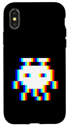 EDM Music Trippy 80er Pixel Alien Vaporwave Techno Rave Party Hülle für iPhone X/XS EDM Music Trippy 80er Pixel Alien Vaporwave Techno Rave Party Hülle für iPhone X/XS von Vaporwave Style EDM Music Optical Illusion Designs