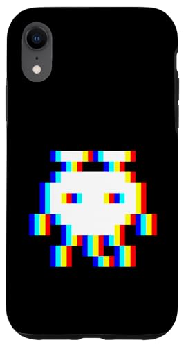 EDM Music Trippy 80er Pixel Alien Vaporwave Techno Rave Party Hülle für iPhone XR EDM Music Trippy 80er Pixel Alien Vaporwave Techno Rave Party Hülle für iPhone XR von Vaporwave Style EDM Music Optical Illusion Designs