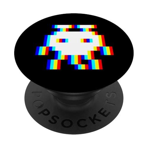EDM Music Trippy 80er Pixel Alien Vaporwave Techno Rave Party PopSockets Klebender PopGrip EDM Music Trippy 80er Pixel Alien Vaporwave Techno Rave Party PopSockets Klebender PopGrip von Vaporwave Style EDM Music Optical Illusion Designs