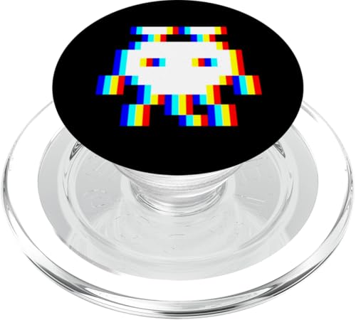 EDM Music Trippy 80er Pixel Alien Vaporwave Techno Rave Party PopSockets PopGrip für MagSafe von Vaporwave Style EDM Music Optical Illusion Designs