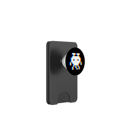 EDM Music Trippy 80er Pixel Alien Vaporwave Techno Rave Party PopSockets PopWallet für MagSafe EDM Music Trippy 80er Pixel Alien Vaporwave Techno Rave Party PopSockets PopWallet für MagSafe von Vaporwave Style EDM Music Optical Illusion Designs