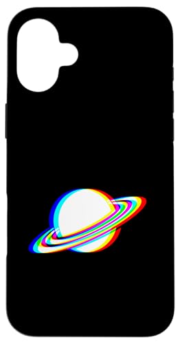 EDM Music Trippy Saturn Planet Vaporwave Techno Rave-Party Hülle für iPhone 16 Plus EDM Music Trippy Saturn Planet Vaporwave Techno Rave-Party Hülle für iPhone 16 Plus von Vaporwave Style EDM Music Optical Illusion Designs