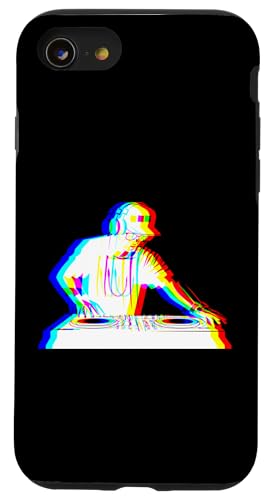 EDM-Musik, Trippy House, DeeJay, DJ, Vaporwave, Techno, Rave-Party Hülle für iPhone SE (2020) / 7 / 8 von Vaporwave Style EDM Music Optical Illusion Designs