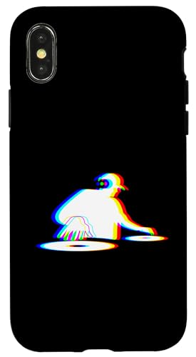 EDM-Musik Trippy DJ-Mixing Records Vaporwave Techno Rave Hülle für iPhone X/XS EDM-Musik Trippy DJ-Mixing Records Vaporwave Techno Rave Hülle für iPhone X/XS von Vaporwave Style EDM Music Optical Illusion Designs