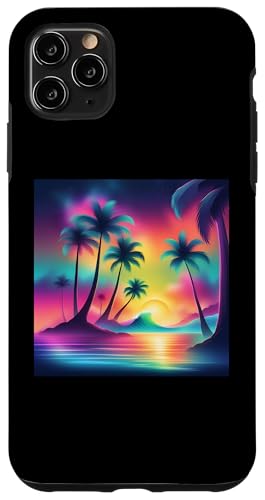 Retro 1990er Vaporwave Palm Tree Beach Sunset, 1980's Beach Hülle für iPhone 11 Pro Max Retro 1990er Vaporwave Palm Tree Beach Sunset, 1980's Beach Hülle für iPhone 11 Pro Max von Vaporwaves and Cool Dayz Garb