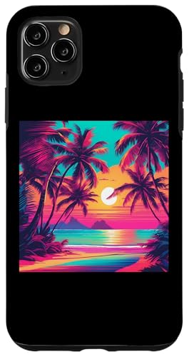 Retro 1990er Vaporwave Palm Tree Beach Sunset, 1980's Beach Hülle für iPhone 11 Pro Max Retro 1990er Vaporwave Palm Tree Beach Sunset, 1980's Beach Hülle für iPhone 11 Pro Max von Vaporwaves and Cool Dayz Garb
