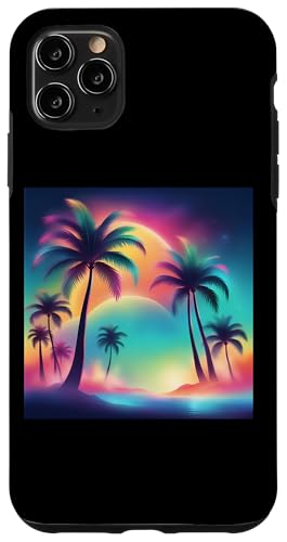 Retro 1990er Vaporwave Palm Tree Beach Sunset, 1980's Beach Hülle für iPhone 11 Pro Max Retro 1990er Vaporwave Palm Tree Beach Sunset, 1980's Beach Hülle für iPhone 11 Pro Max von Vaporwaves and Cool Dayz Garb