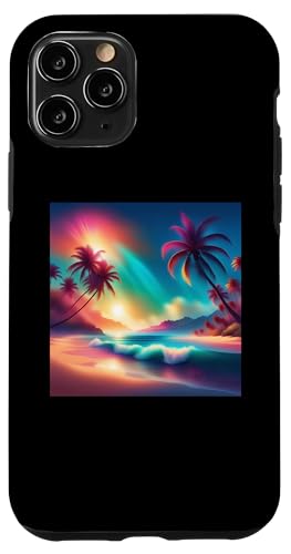 Retro 1990er Vaporwave Palm Tree Beach Sunset, 1980's Beach Hülle für iPhone 11 Pro Retro 1990er Vaporwave Palm Tree Beach Sunset, 1980's Beach Hülle für iPhone 11 Pro von Vaporwaves and Cool Dayz Garb
