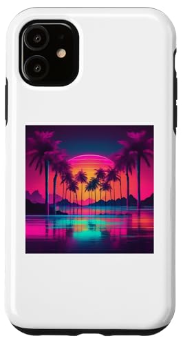 Retro 1990er Vaporwave Palm Tree Beach Sunset, 1980's Beach Hülle für iPhone 11 Retro 1990er Vaporwave Palm Tree Beach Sunset, 1980's Beach Hülle für iPhone 11 von Vaporwaves and Cool Dayz Garb
