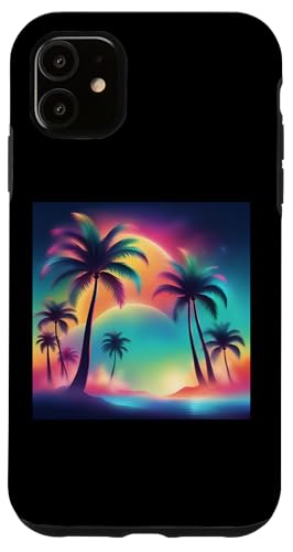 Retro 1990er Vaporwave Palm Tree Beach Sunset, 1980's Beach Hülle für iPhone 11 Retro 1990er Vaporwave Palm Tree Beach Sunset, 1980's Beach Hülle für iPhone 11 von Vaporwaves and Cool Dayz Garb