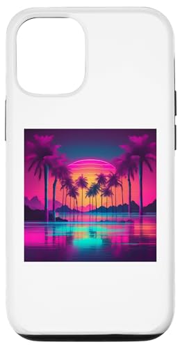 Retro 1990er Vaporwave Palm Tree Beach Sunset, 1980's Beach Hülle für iPhone 12/12 Pro Retro 1990er Vaporwave Palm Tree Beach Sunset, 1980's Beach Hülle für iPhone 12/12 Pro von Vaporwaves and Cool Dayz Garb