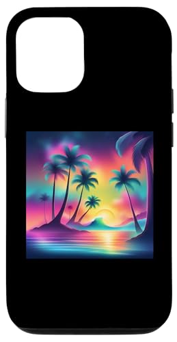 Retro 1990er Vaporwave Palm Tree Beach Sunset, 1980's Beach Hülle für iPhone 12/12 Pro Retro 1990er Vaporwave Palm Tree Beach Sunset, 1980's Beach Hülle für iPhone 12/12 Pro von Vaporwaves and Cool Dayz Garb