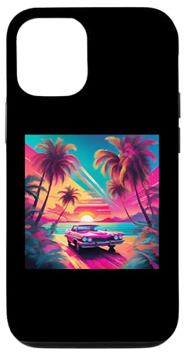 Retro 1990er Vaporwave Palm Tree Beach Sunset, 1980's Beach Hülle für iPhone 12/12 Pro Retro 1990er Vaporwave Palm Tree Beach Sunset, 1980's Beach Hülle für iPhone 12/12 Pro von Vaporwaves and Cool Dayz Garb