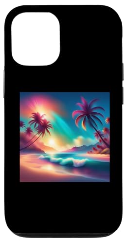 Retro 1990er Vaporwave Palm Tree Beach Sunset, 1980's Beach Hülle für iPhone 12/12 Pro Retro 1990er Vaporwave Palm Tree Beach Sunset, 1980's Beach Hülle für iPhone 12/12 Pro von Vaporwaves and Cool Dayz Garb