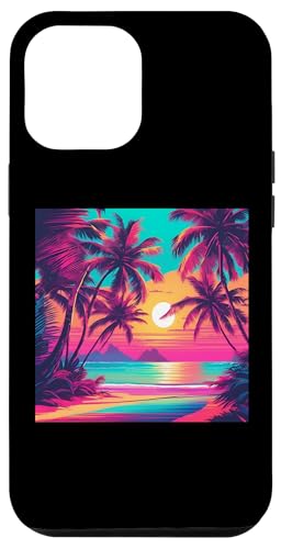Retro 1990er Vaporwave Palm Tree Beach Sunset, 1980's Beach Hülle für iPhone 12 Pro Max Retro 1990er Vaporwave Palm Tree Beach Sunset, 1980's Beach Hülle für iPhone 12 Pro Max von Vaporwaves and Cool Dayz Garb