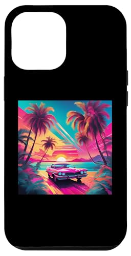 Retro 1990er Vaporwave Palm Tree Beach Sunset, 1980's Beach Hülle für iPhone 12 Pro Max Retro 1990er Vaporwave Palm Tree Beach Sunset, 1980's Beach Hülle für iPhone 12 Pro Max von Vaporwaves and Cool Dayz Garb