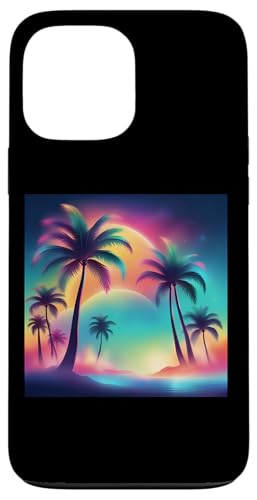 Retro 1990er Vaporwave Palm Tree Beach Sunset, 1980's Beach Hülle für iPhone 13 Pro Max Retro 1990er Vaporwave Palm Tree Beach Sunset, 1980's Beach Hülle für iPhone 13 Pro Max von Vaporwaves and Cool Dayz Garb