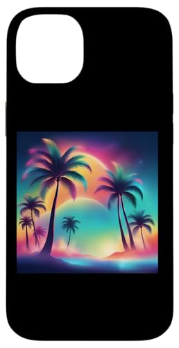 Retro 1990er Vaporwave Palm Tree Beach Sunset, 1980's Beach Hülle für iPhone 14 Plus Retro 1990er Vaporwave Palm Tree Beach Sunset, 1980's Beach Hülle für iPhone 14 Plus von Vaporwaves and Cool Dayz Garb