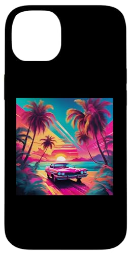 Retro 1990er Vaporwave Palm Tree Beach Sunset, 1980's Beach Hülle für iPhone 14 Plus Retro 1990er Vaporwave Palm Tree Beach Sunset, 1980's Beach Hülle für iPhone 14 Plus von Vaporwaves and Cool Dayz Garb