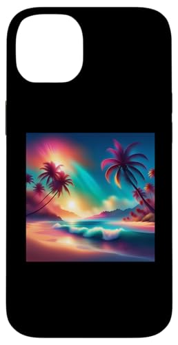 Retro 1990er Vaporwave Palm Tree Beach Sunset, 1980's Beach Hülle für iPhone 14 Plus Retro 1990er Vaporwave Palm Tree Beach Sunset, 1980's Beach Hülle für iPhone 14 Plus von Vaporwaves and Cool Dayz Garb