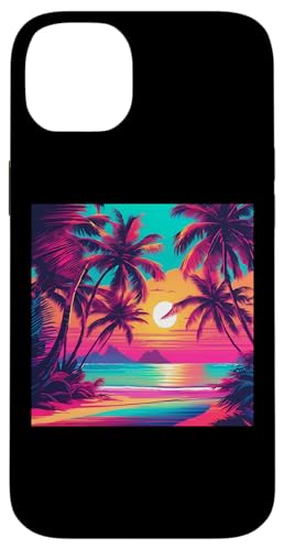 Retro 1990er Vaporwave Palm Tree Beach Sunset, 1980's Beach Hülle für iPhone 14 Plus Retro 1990er Vaporwave Palm Tree Beach Sunset, 1980's Beach Hülle für iPhone 14 Plus von Vaporwaves and Cool Dayz Garb