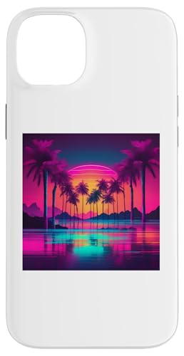 Retro 1990er Vaporwave Palm Tree Beach Sunset, 1980's Beach Hülle für iPhone 14 Plus Retro 1990er Vaporwave Palm Tree Beach Sunset, 1980's Beach Hülle für iPhone 14 Plus von Vaporwaves and Cool Dayz Garb