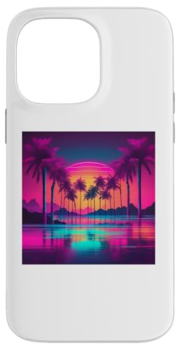 Retro 1990er Vaporwave Palm Tree Beach Sunset, 1980's Beach Hülle für iPhone 14 Pro Max Retro 1990er Vaporwave Palm Tree Beach Sunset, 1980's Beach Hülle für iPhone 14 Pro Max von Vaporwaves and Cool Dayz Garb