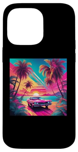 Retro 1990er Vaporwave Palm Tree Beach Sunset, 1980's Beach Hülle für iPhone 14 Pro Max Retro 1990er Vaporwave Palm Tree Beach Sunset, 1980's Beach Hülle für iPhone 14 Pro Max von Vaporwaves and Cool Dayz Garb