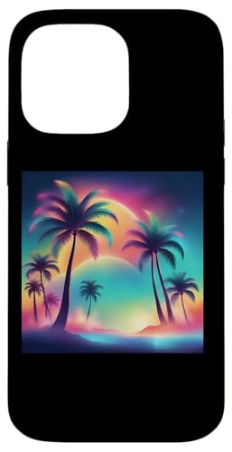 Retro 1990er Vaporwave Palm Tree Beach Sunset, 1980's Beach Hülle für iPhone 14 Pro Max Retro 1990er Vaporwave Palm Tree Beach Sunset, 1980's Beach Hülle für iPhone 14 Pro Max von Vaporwaves and Cool Dayz Garb