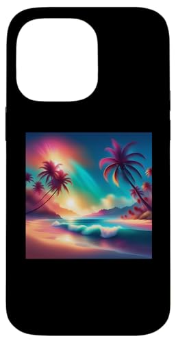 Retro 1990er Vaporwave Palm Tree Beach Sunset, 1980's Beach Hülle für iPhone 14 Pro Max Retro 1990er Vaporwave Palm Tree Beach Sunset, 1980's Beach Hülle für iPhone 14 Pro Max von Vaporwaves and Cool Dayz Garb