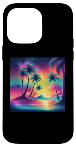 Retro 1990er Vaporwave Palm Tree Beach Sunset, 1980's Beach Hülle für iPhone 14 Pro Max Retro 1990er Vaporwave Palm Tree Beach Sunset, 1980's Beach Hülle für iPhone 14 Pro Max von Vaporwaves and Cool Dayz Garb